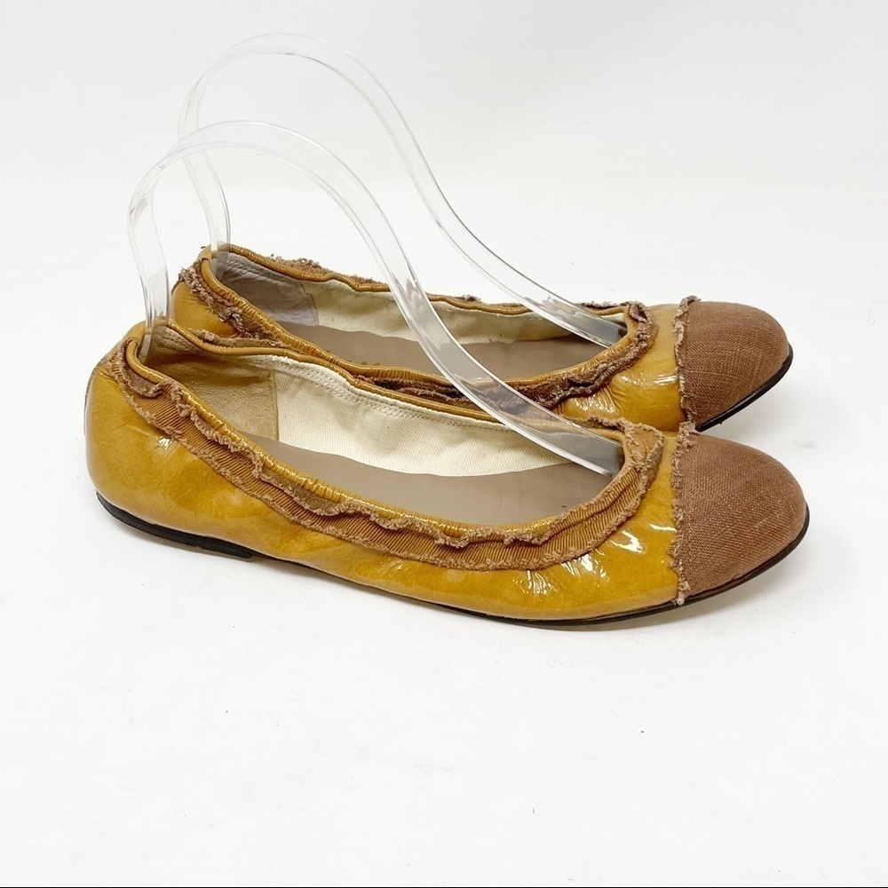 FRENCH SOLE BY JANE WINKWORTH Patent Leather Flat